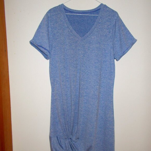 NWOT Essentials blue twist front dress XL - Picture 1 of 3